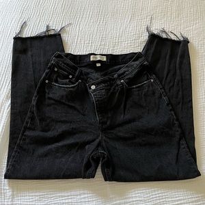 Abercrombie & Fitch, Curve Love: The Dad High Rise jeans sz 29R, black denim